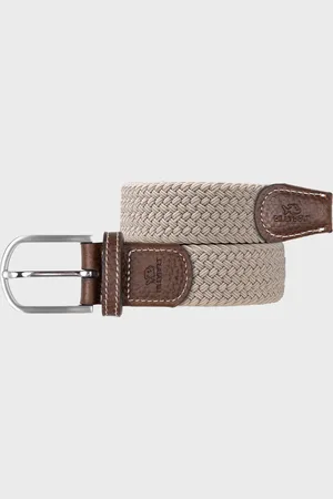 Billybelt Ceinture tressée élastique sable