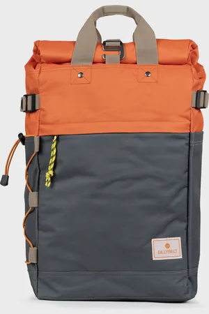 Billybelt Sac à dos 100% polyester recyclé Roll-top - Orange et grisé