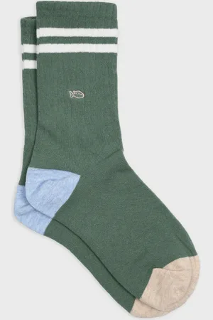 Billybelt Chaussettes en coton peigné Retro - , rayé blanc