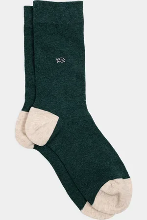 Billybelt Chaussettes en coton peigné Unies - foncé chiné