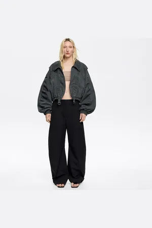 Bimba y Lola Blouson froncé oversize noir