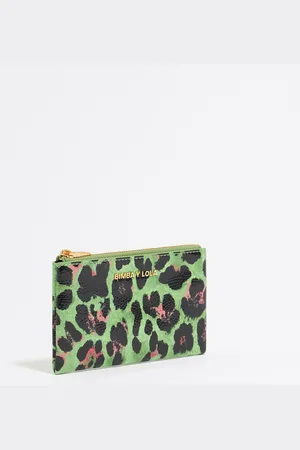 Bimba y Lola Porte-monnaie Leopard vert