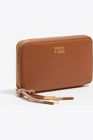 Bimba y Lola Portefeuille horizontal cuir brun