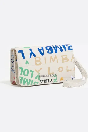 Bimba y Lola Porte-monnaie effet crocodile BIMBA logos ivoire