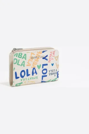 Bimba y Lola Porte-cartes effet crocodile BIMBA logos ivoire