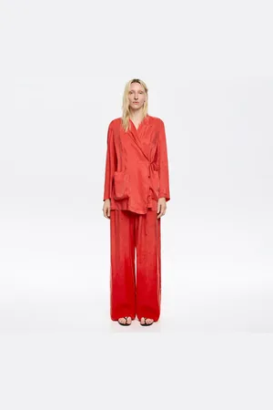 Bimba y Lola Veste fluide croisée rouge