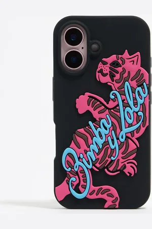 Bimba y Lola Coque iPhone 16 silicone tigre