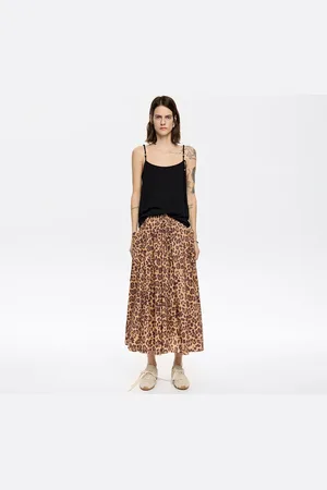 Bimba y Lola Jupe trapèze Leopard naturelle