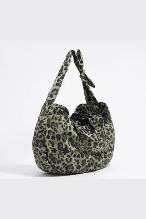 Bimba y Lola Grand sac shopping nylon Leopard kaki