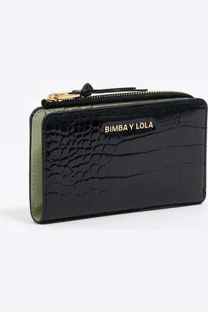 Bimba y Lola Porte-cartes effet crocodile