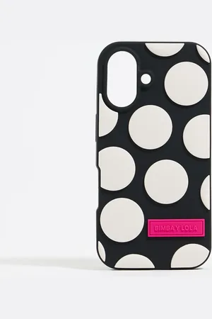 Bimba y Lola Coque iPhone 16 silicone dots noire