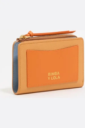 Bimba y Lola Porte-cartes cuir pêche