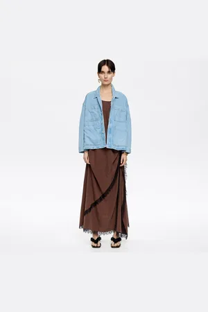 Bimba y Lola Blouson jean droit bleu clair