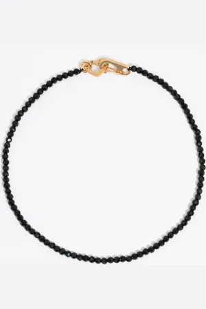 Bimba y Lola Collier cristaux noir et cœur avec logo