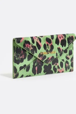 Bimba y Lola Porte-monnaie Leopard vert