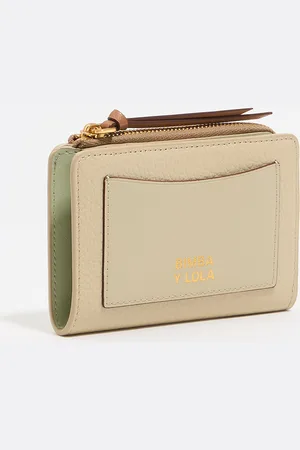 Bimba y Lola Porte-cartes cuir vert asperge