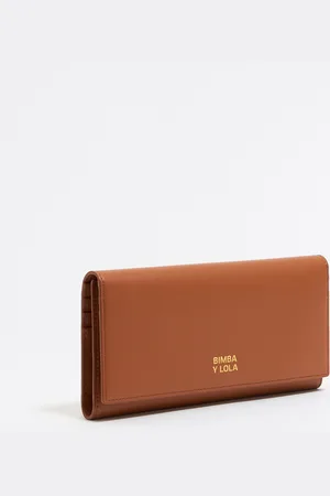 Bimba y Lola Portefeuille continental cuir toast