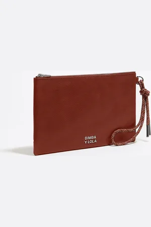 Bimba y Lola Trousse de toilette cuir châtaigne