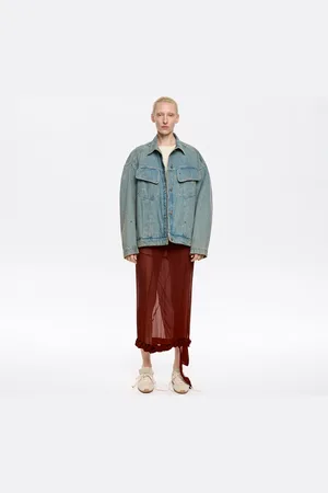 Bimba y Lola Blouson jean pierres bleu clair