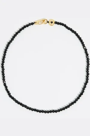 Bimba y Lola Collier logo et cristaux noirs