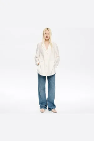 Bimba y Lola Veste tailleur lin piqûres