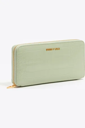 Bimba y Lola Portefeuille horizontal effet crocodile