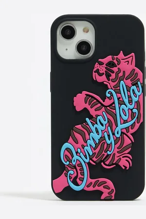 Bimba y Lola Coque iPhone 13 silicone tigre