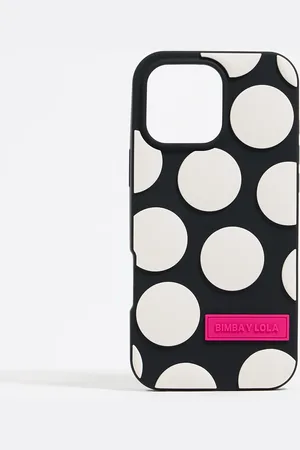 Bimba y Lola Coque iPhone 16 Pro Max silicone dots noire