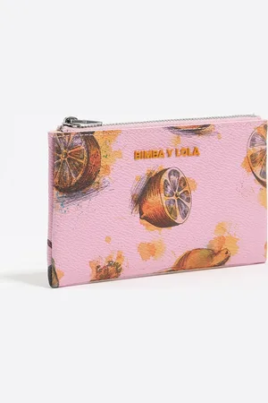 Bimba y Lola Protège-cartes texture caviar Lemons rose