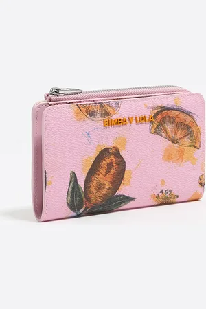 Bimba y Lola Porte-cartes texture caviar Lemons rose
