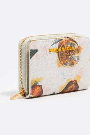 Bimba y Lola Protège-cartes texture caviar Lemons ivoire
