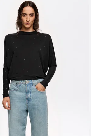 Bimba y Lola T-shirt pierres noir