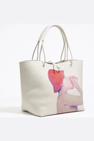 Bimba y Lola Sac à main moyen cuir blanc cassé