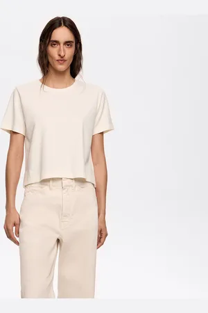 Bimba y Lola Top droit court maille point de rome