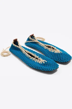 Bimba y Lola Ballerine crochet bleu électrique