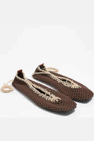 Bimba y Lola Ballerine crochet marron
