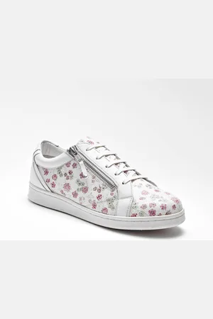 BLANCHEPORTE Tennis Zippées En Cuir Perforé