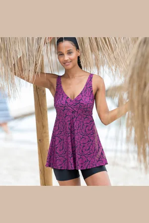 BLANCHEPORTE Robe De Bain Jupette Boxer Intégré