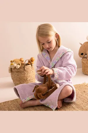 Colombine Des Petits Peignoir De Bain Enfant À Capuche Éponge Coton - 340 G/m²
