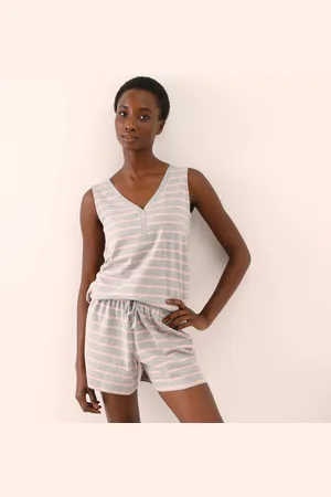 BLANCHEPORTE Pyjama Short Rayé En Jersey