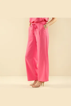 BLANCHEPORTE Pantalon Uni Large Et Fluide