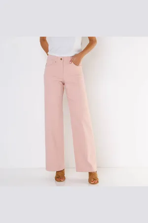 BLANCHEPORTE Pantalon Couleur Coupe Large 5 Poches