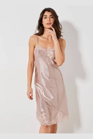 BLANCHEPORTE Fond De Robe En Satin Antistatique