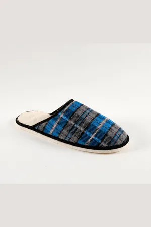 BLANCHEPORTE Mules Homme Silencieuses Fourrées Laine