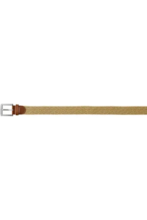 BLANCHEPORTE Ceinture Tressée Extensible Finitions Cuir