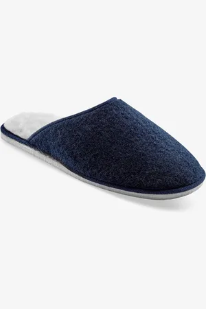 BLANCHEPORTE Mules Homme Silencieuses Fourrées Laine