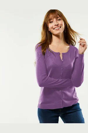 Colors & co Cardigan Boutonné Col Rond Uni