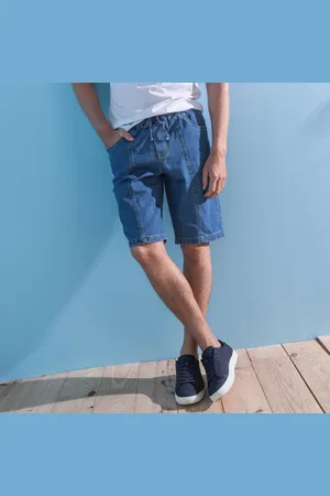 BLANCHEPORTE Bermuda Denim Léger Élastiqué