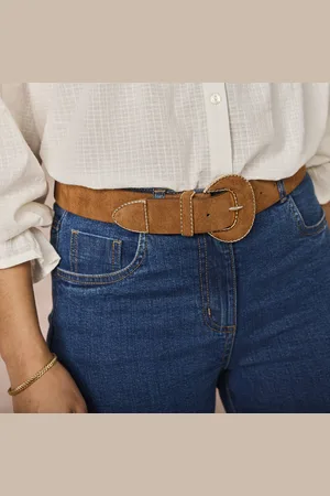 BLANCHEPORTE Ceinture Suédine Boucle Ovale
