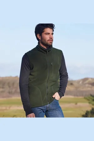 BLANCHEPORTE Blouson Zippé Maille Micropolaire Sans Manches